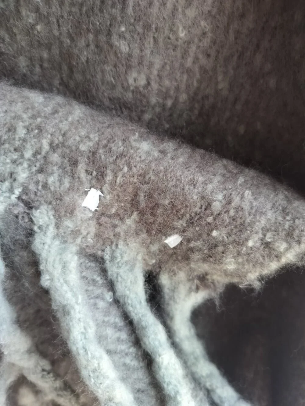 Grey Fleece Throw Blanket